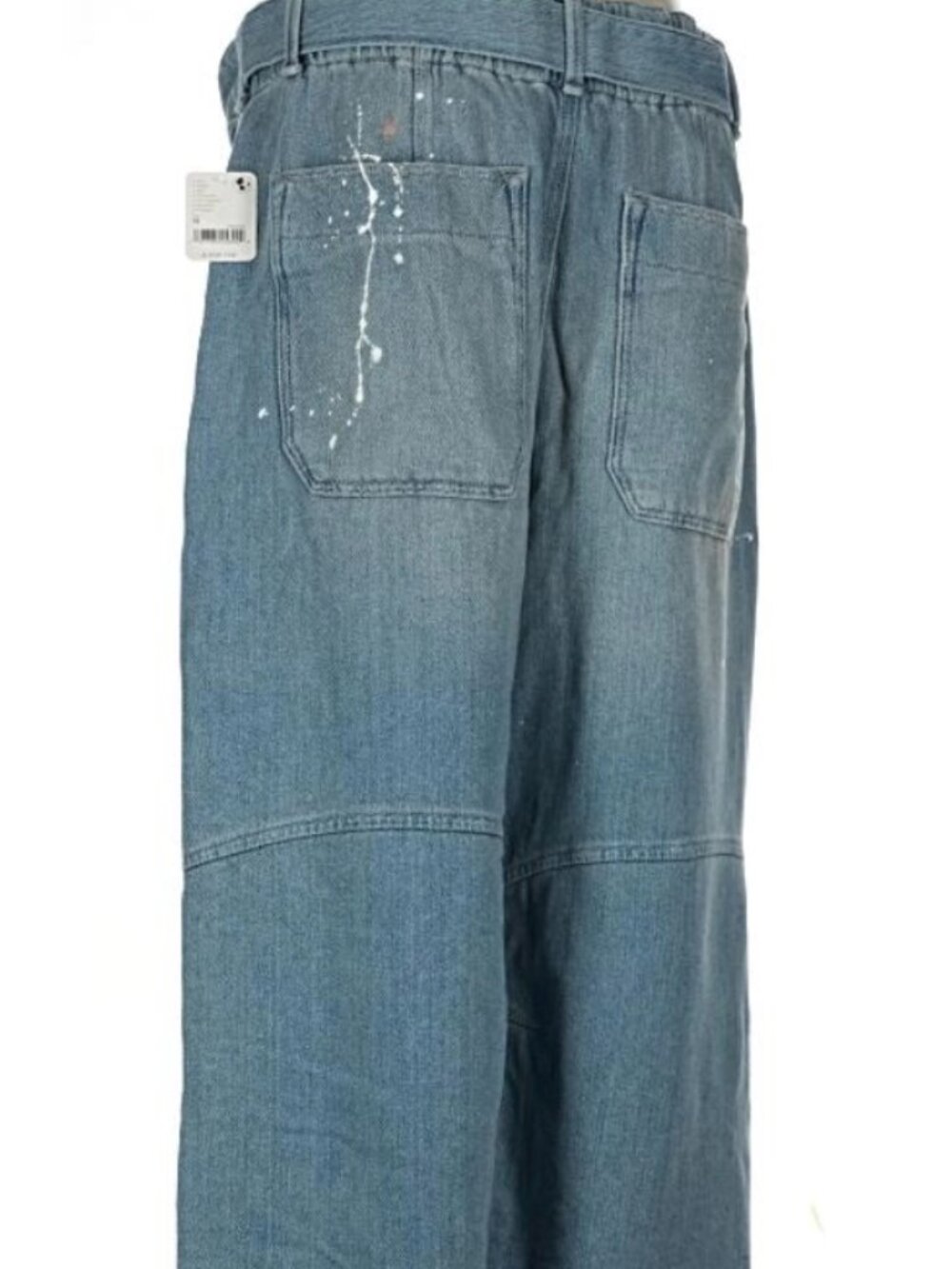 NWT Free People We The Free Pavement Artist Slouchy Cropped Jeans Medium $158 - Picture 11 of 16